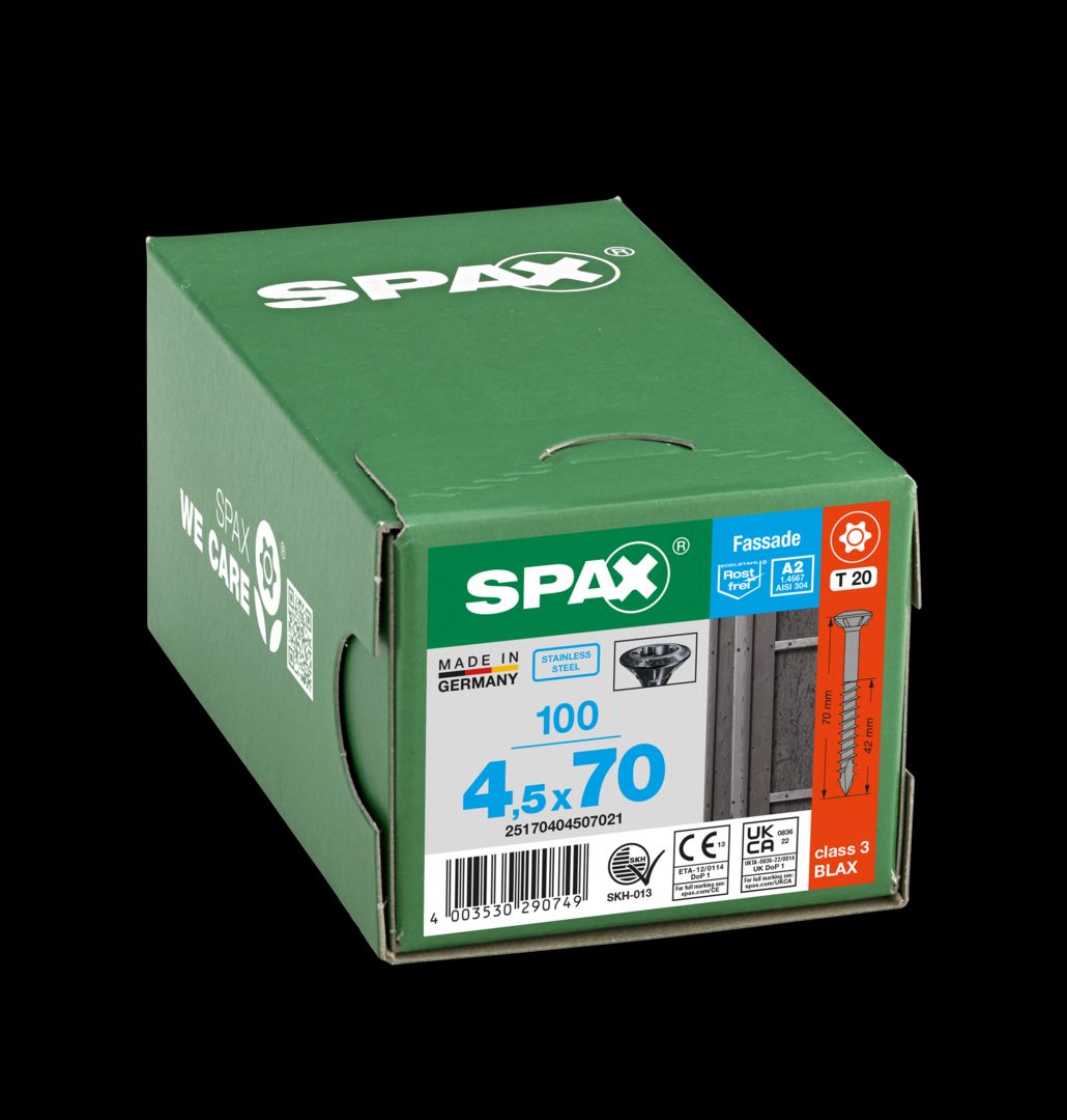 SPAX® CUT A2 wkręt wąski do deski fasadowej